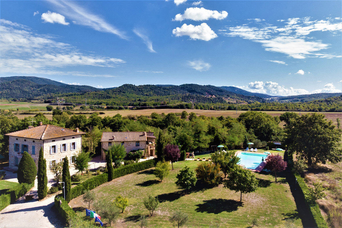 Das malerische Borgo Il Villino in der Toskana